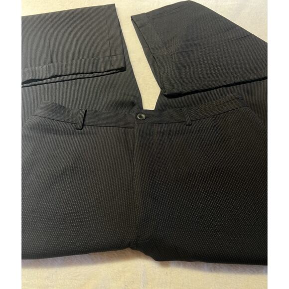 Armani Collezioni 42R 32x29 Black Subtle Dashed-Stripe Designer Mens Suit Luxury - Picture 9 of 15